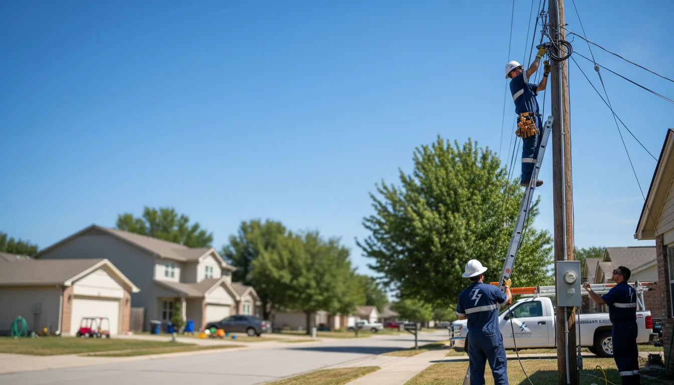 Residential electrician providing installation services in Willits, CA